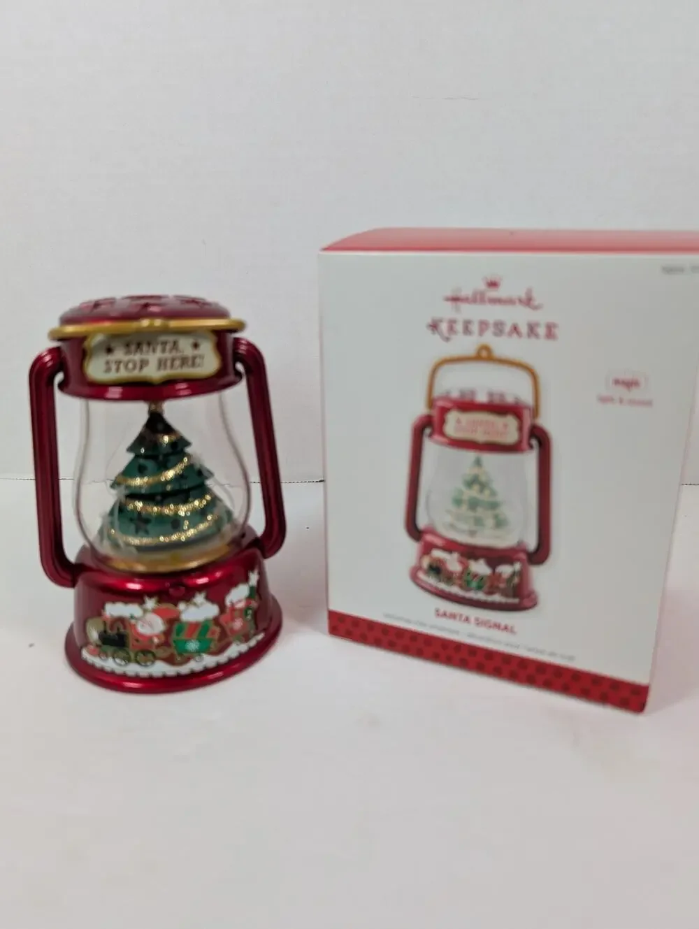 Hallmark Keepsake Christmas Ornament 2013 SANTA SIGNAL Magic Light & Sound MIB